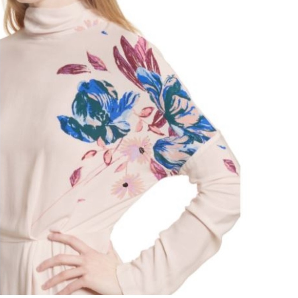 Free People Gemma Mock Neck printed tunic dress, size XS, like new condition - Picture 4 of 6